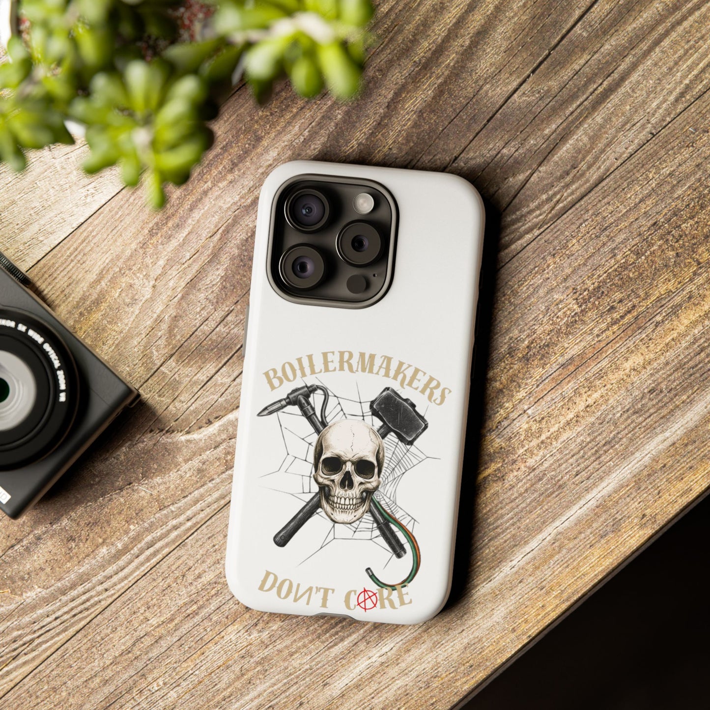 Boilermakers Don’t Care Skull Phone Case – Built Tough for the Hard Hands