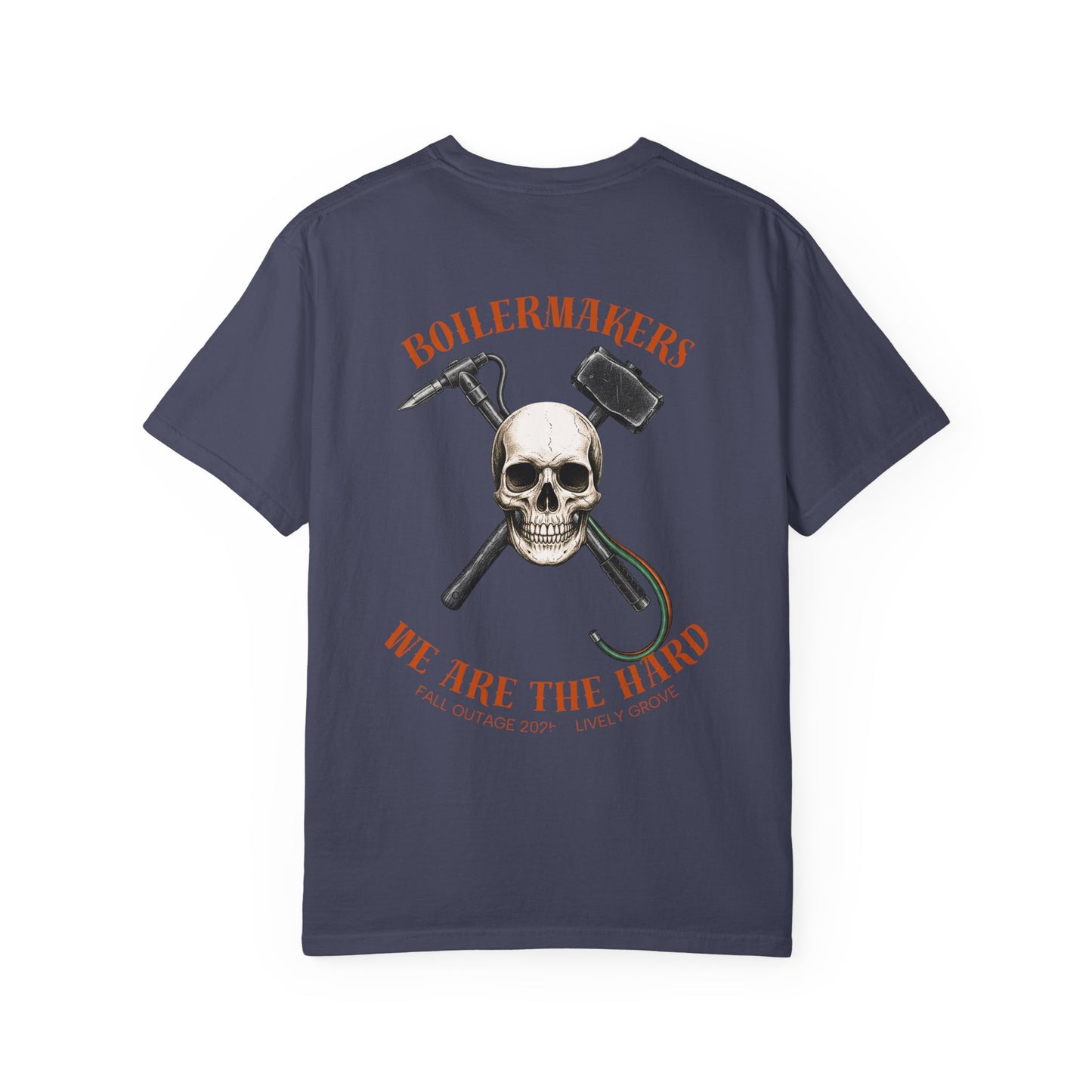 Boilermaker Skull Tee — built for those who burn, grind, and weld their way through life. Durable, comfortable, and made to match the sweatpants or hoodies in the same line.