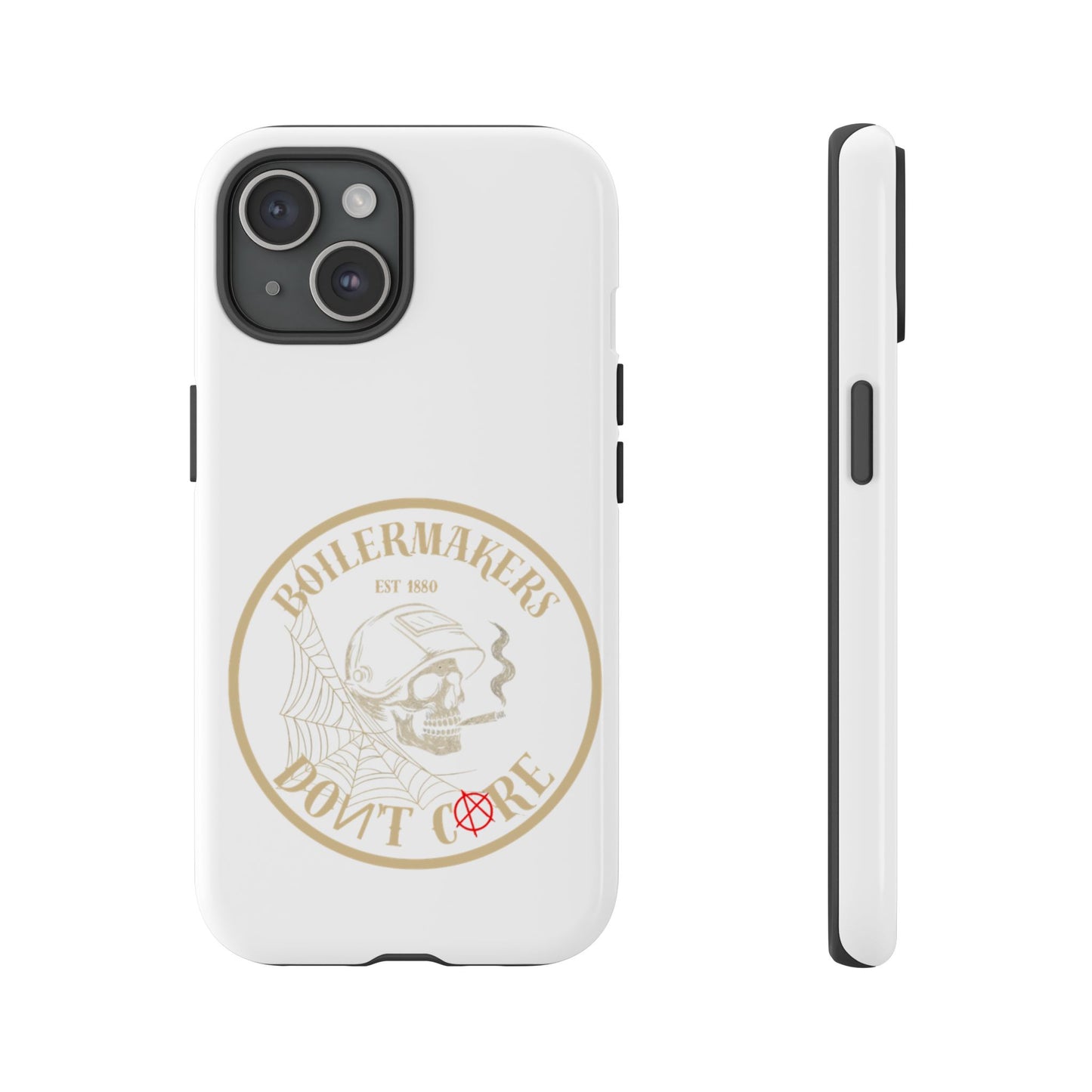 Tough Cases - Boilermakers Don't Care Phone Case, Tough Phone Cover, Skull Design Case, Unique Gift for Fans, Durable Smartphone Accessories