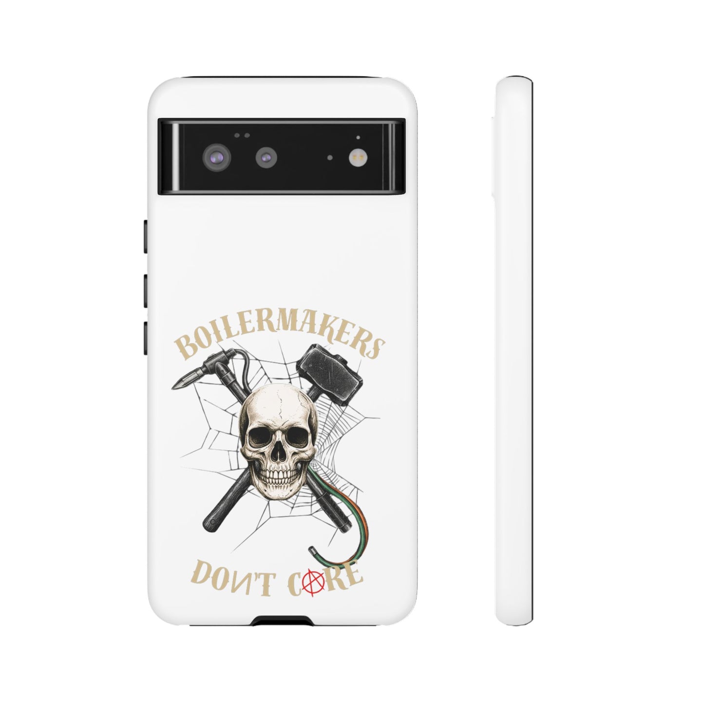Boilermakers Don’t Care Skull Phone Case – Built Tough for the Hard Hands