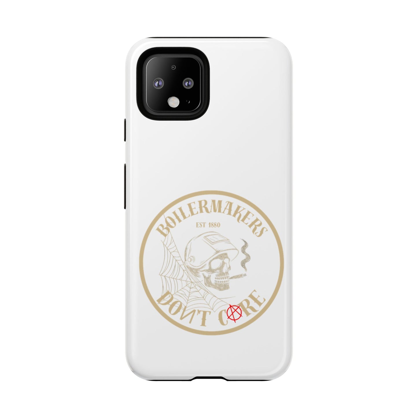 Tough Cases - Boilermakers Don't Care Phone Case, Tough Phone Cover, Skull Design Case, Unique Gift for Fans, Durable Smartphone Accessories