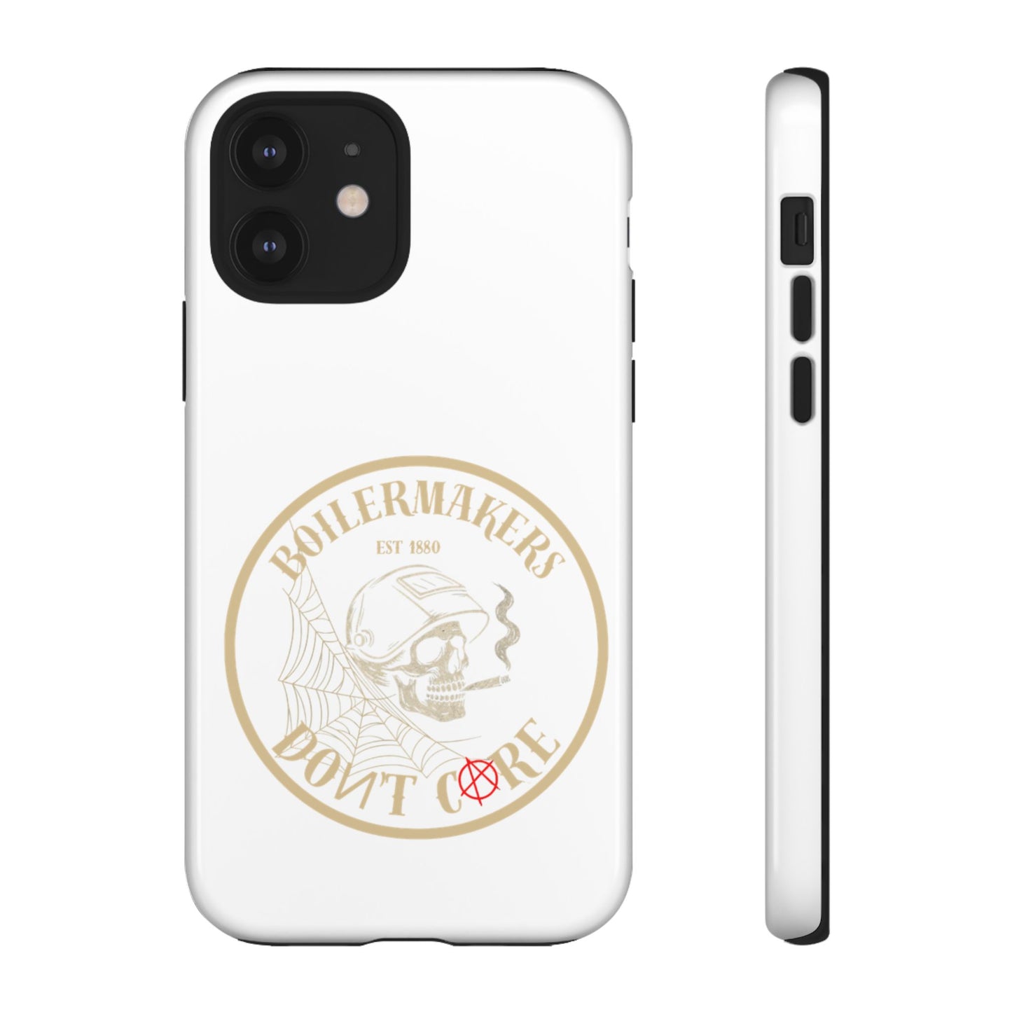 Tough Cases - Boilermakers Don't Care Phone Case, Tough Phone Cover, Skull Design Case, Unique Gift for Fans, Durable Smartphone Accessories