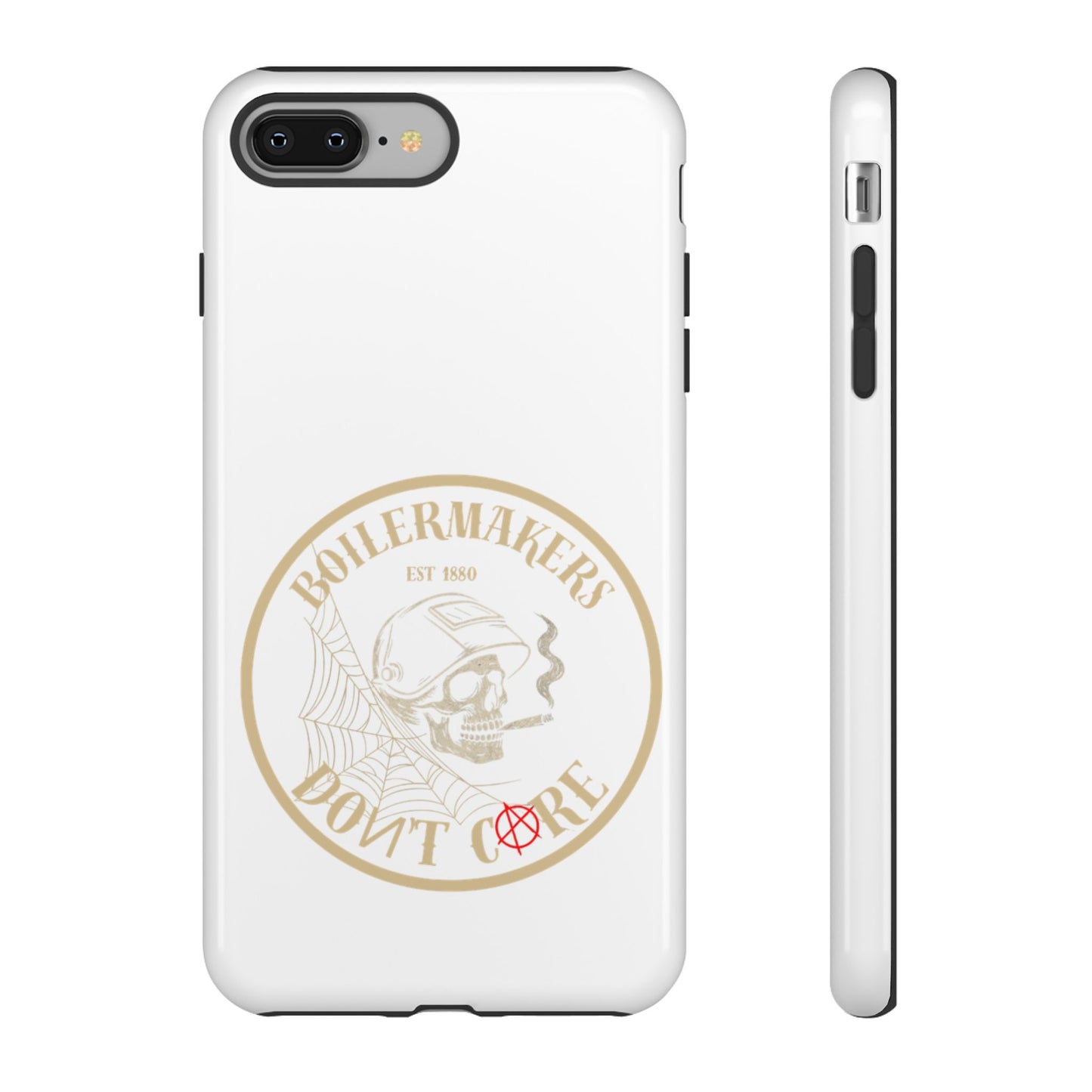 Tough Cases - Boilermakers Don't Care Phone Case, Tough Phone Cover, Skull Design Case, Unique Gift for Fans, Durable Smartphone Accessories