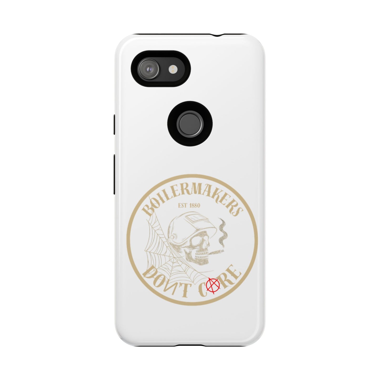 Tough Cases - Boilermakers Don't Care Phone Case, Tough Phone Cover, Skull Design Case, Unique Gift for Fans, Durable Smartphone Accessories