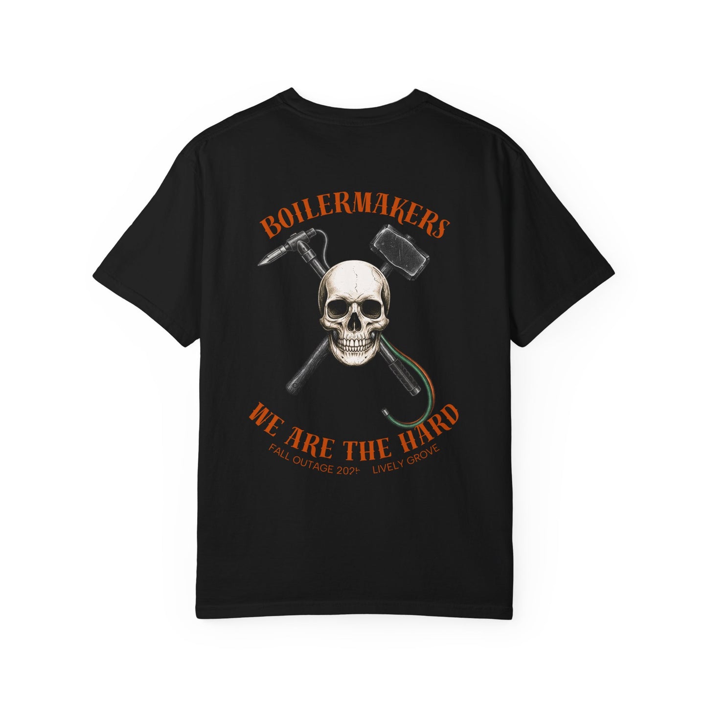 Boilermaker Skull Tee — built for those who burn, grind, and weld their way through life. Durable, comfortable, and made to match the sweatpants or hoodies in the same line.