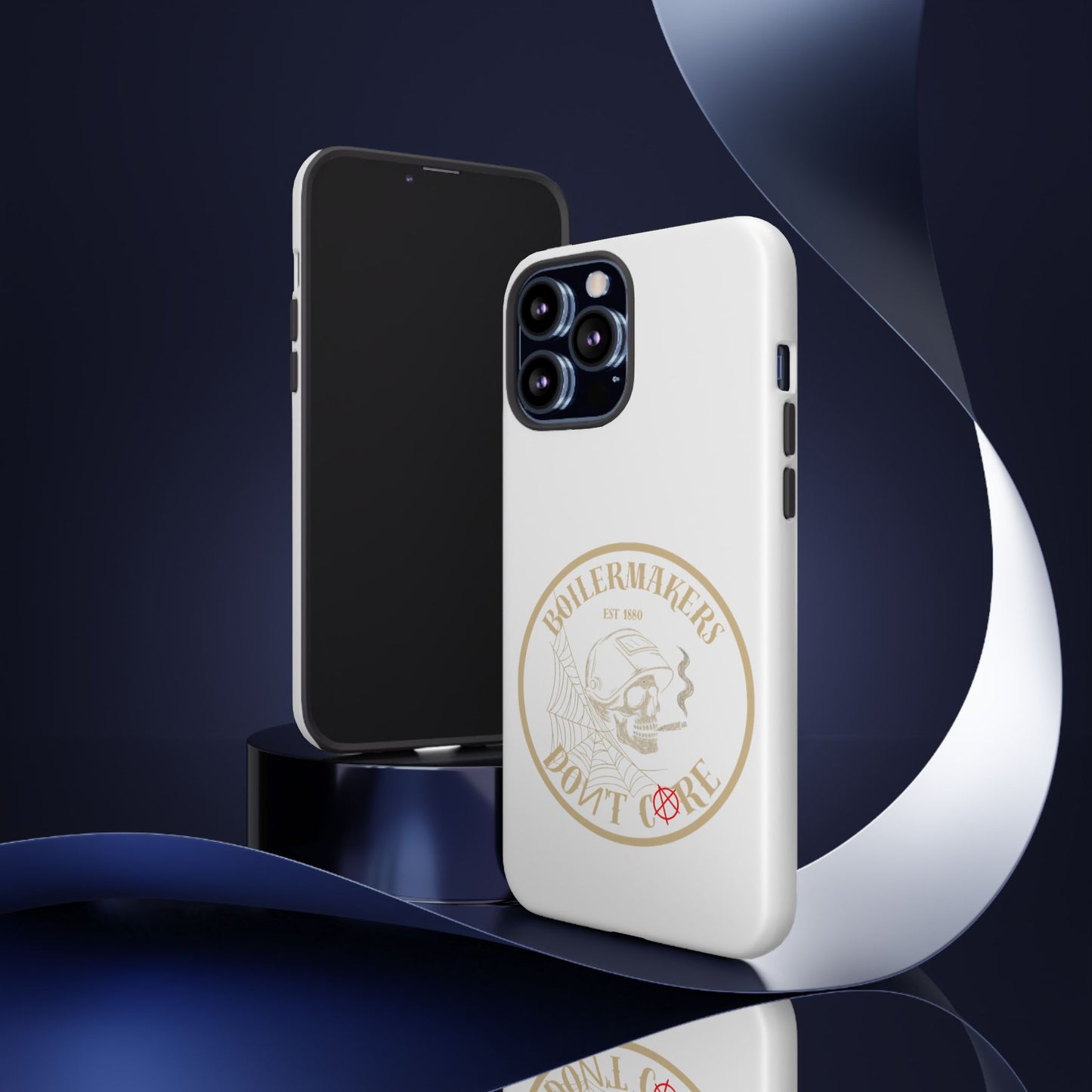 Tough Cases - Boilermakers Don't Care Phone Case, Tough Phone Cover, Skull Design Case, Unique Gift for Fans, Durable Smartphone Accessories