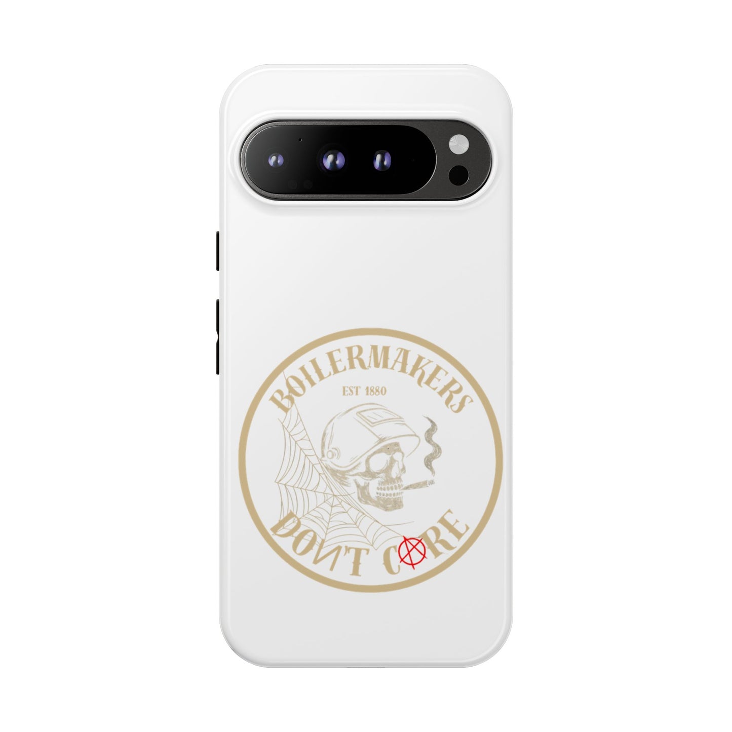 Tough Cases - Boilermakers Don't Care Phone Case, Tough Phone Cover, Skull Design Case, Unique Gift for Fans, Durable Smartphone Accessories