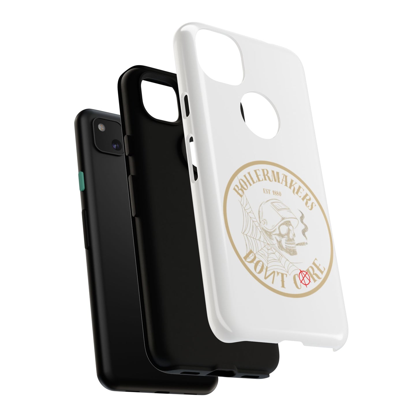 Tough Cases - Boilermakers Don't Care Phone Case, Tough Phone Cover, Skull Design Case, Unique Gift for Fans, Durable Smartphone Accessories