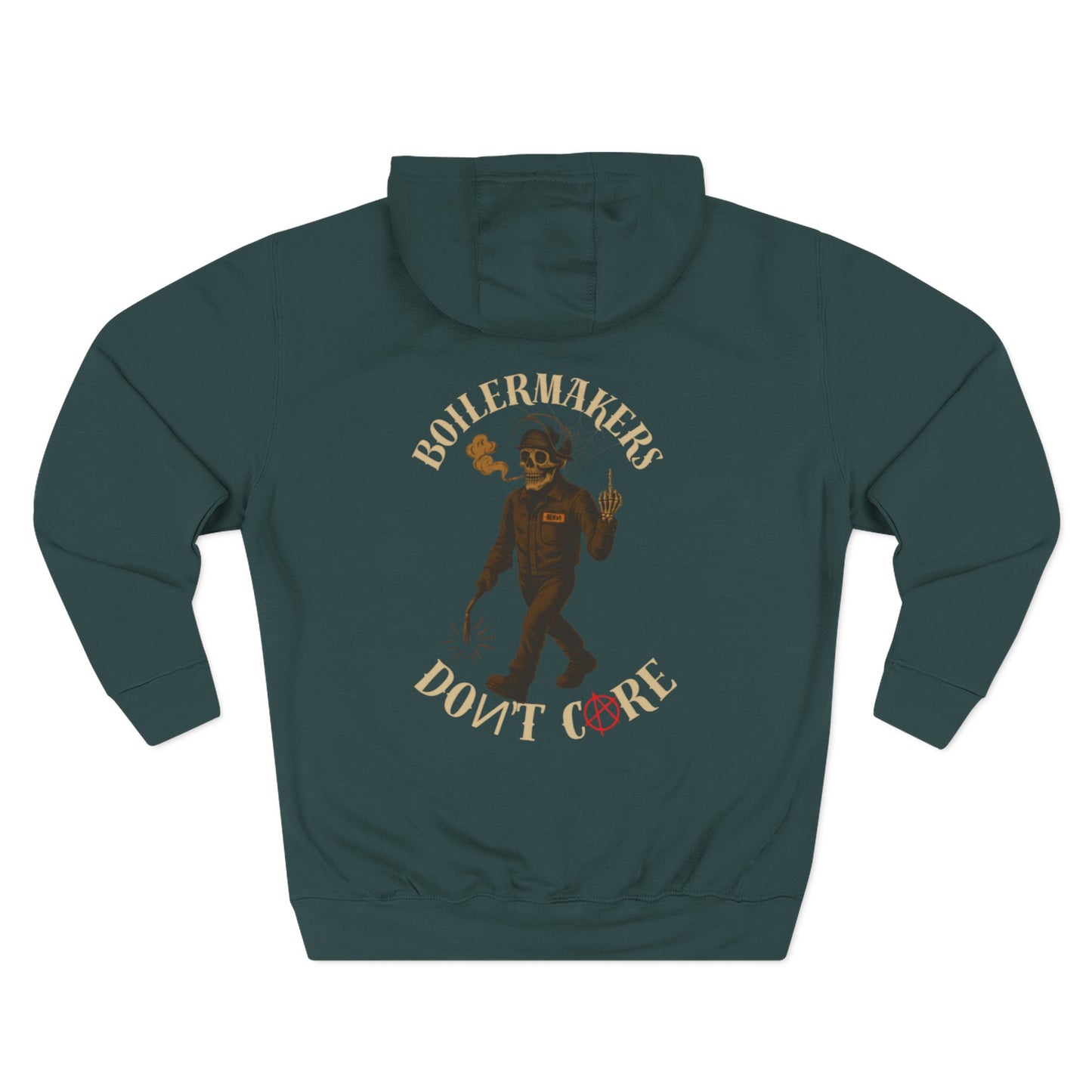 Boilermakers Don’t Care Hoodie – Classic No Sleeve Print Edition