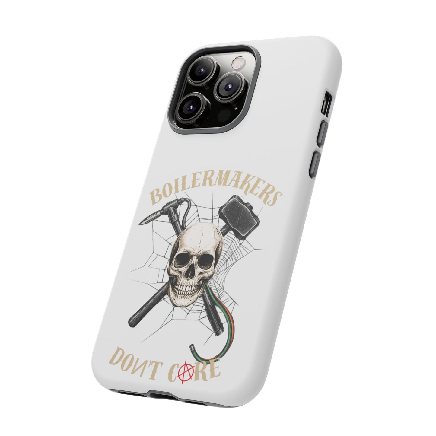 Boilermakers Don’t Care Skull Phone Case – Built Tough for the Hard Hands