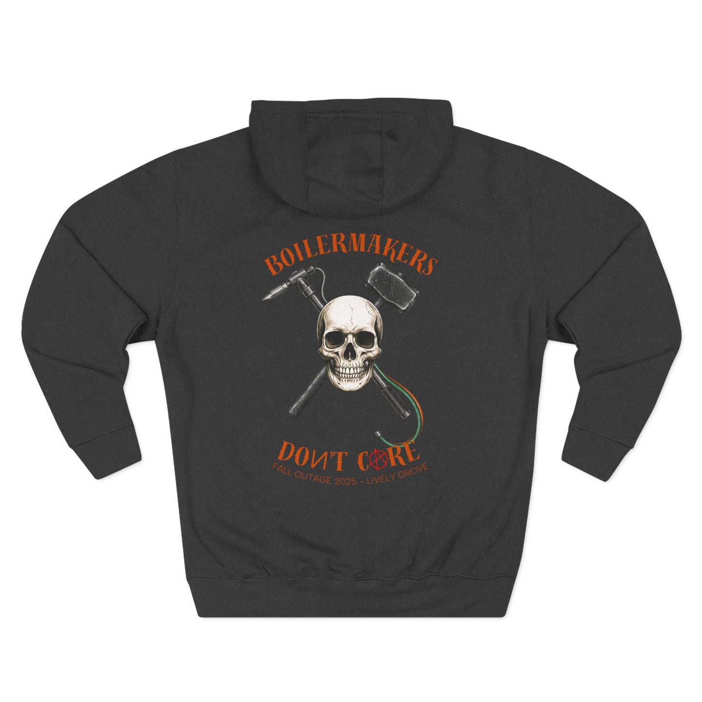 Boilermakers Don’t Care Hoodie – Lively Grove Fall Outage 2025