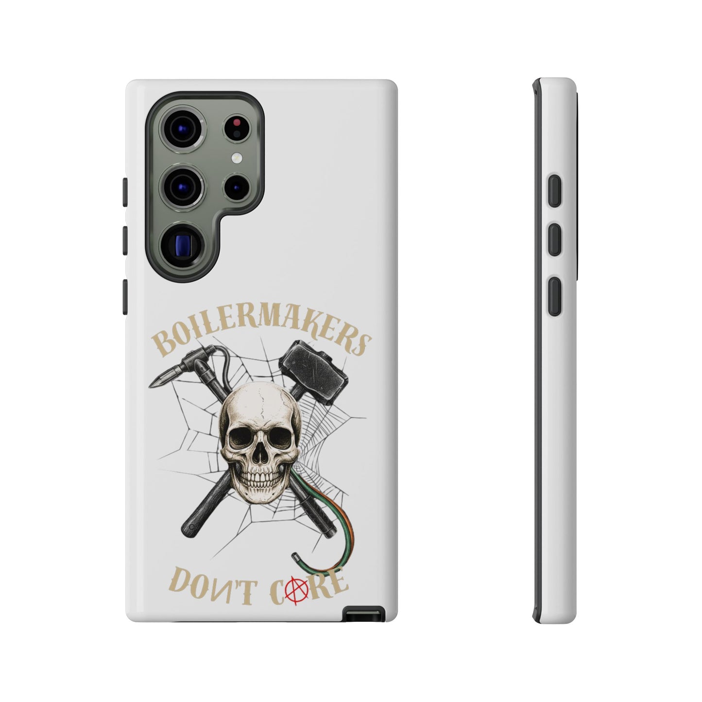 Boilermakers Don’t Care Skull Phone Case – Built Tough for the Hard Hands