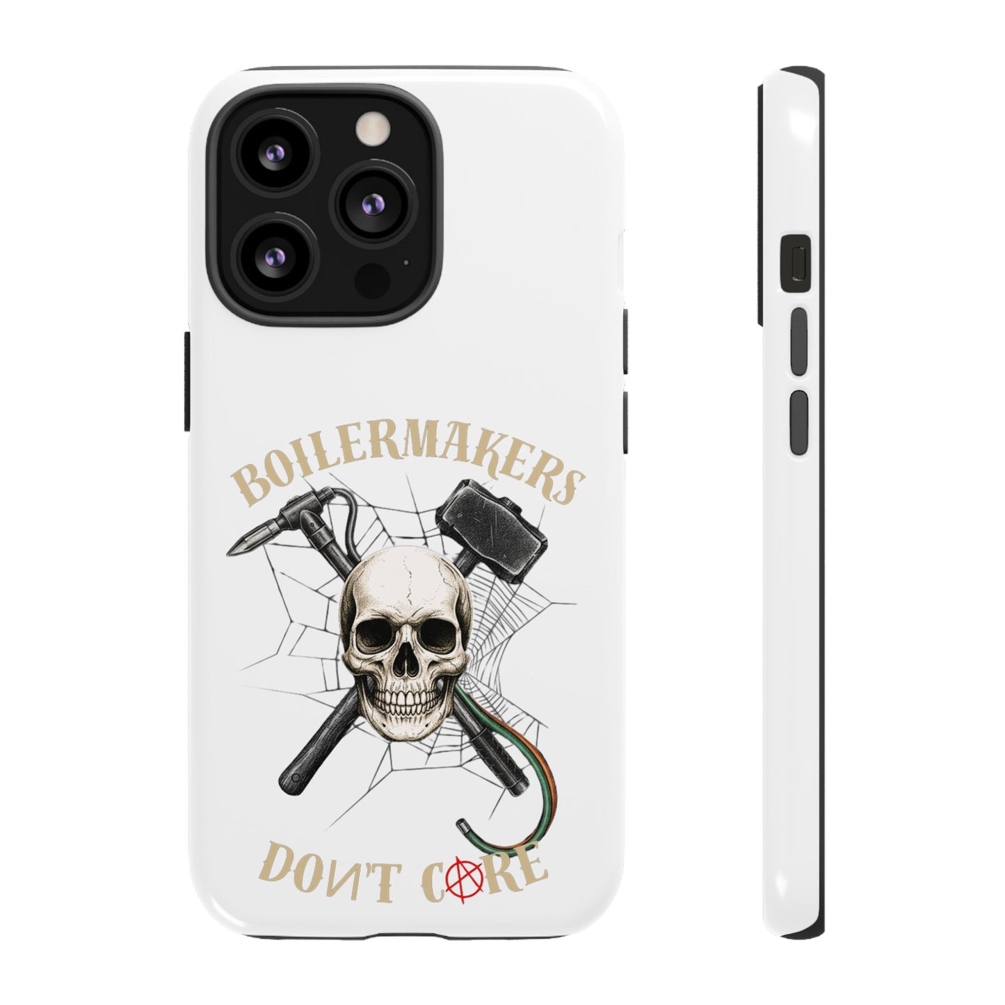 Boilermakers Don’t Care Skull Phone Case – Built Tough for the Hard Hands