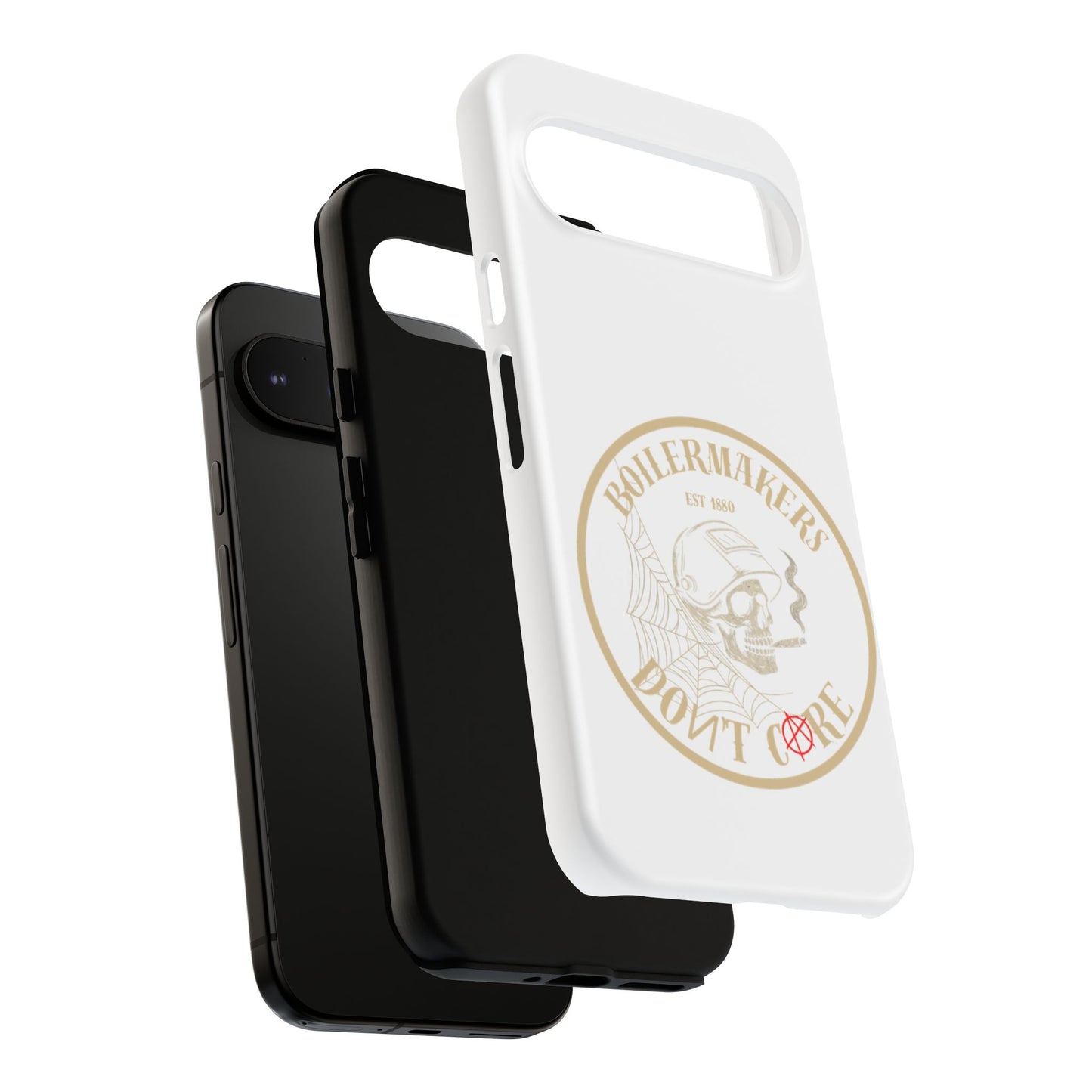 Tough Cases - Boilermakers Don't Care Phone Case, Tough Phone Cover, Skull Design Case, Unique Gift for Fans, Durable Smartphone Accessories