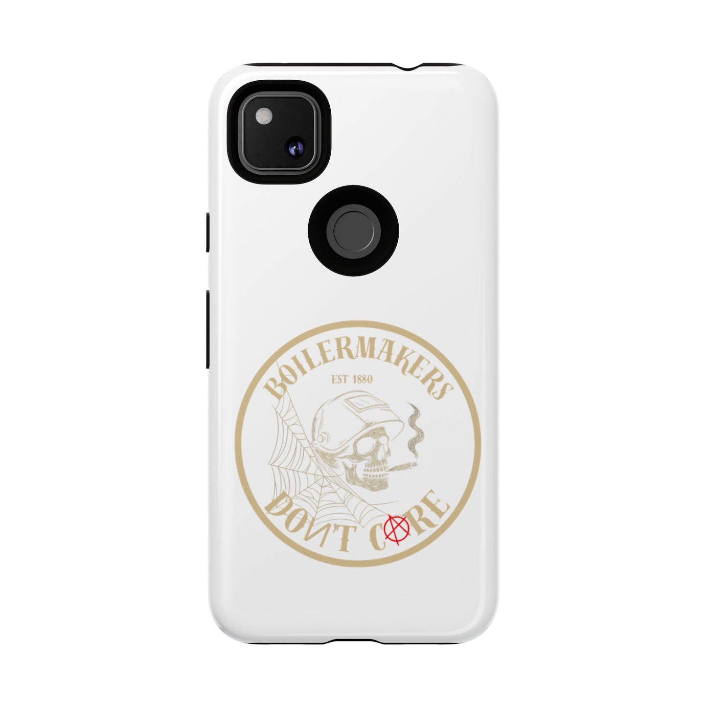 Tough Cases - Boilermakers Don't Care Phone Case, Tough Phone Cover, Skull Design Case, Unique Gift for Fans, Durable Smartphone Accessories