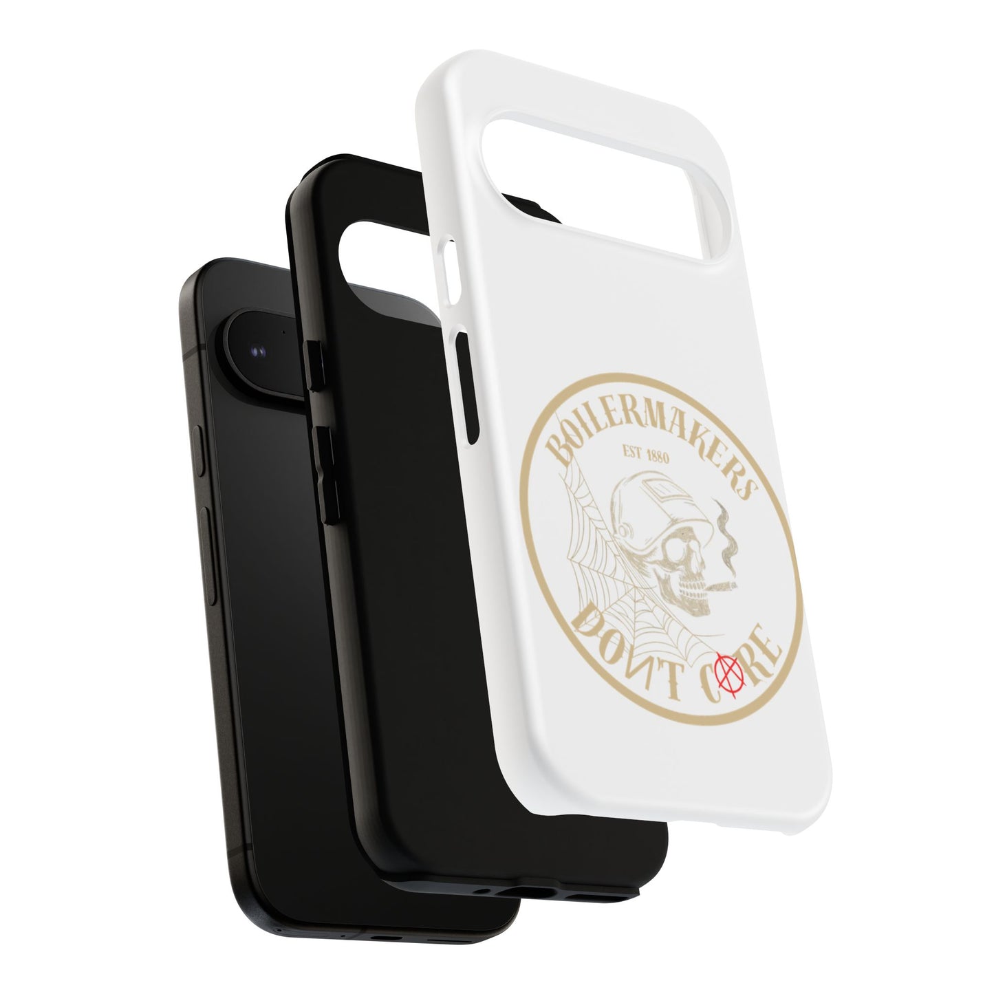 Tough Cases - Boilermakers Don't Care Phone Case, Tough Phone Cover, Skull Design Case, Unique Gift for Fans, Durable Smartphone Accessories