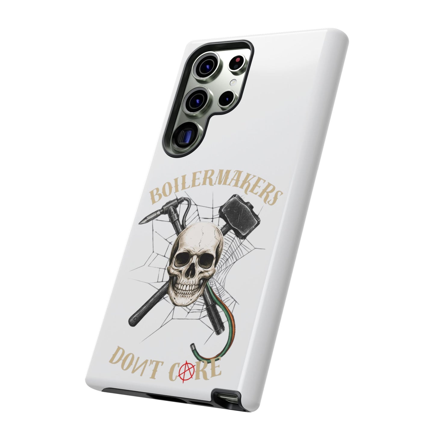 Boilermakers Don’t Care Skull Phone Case – Built Tough for the Hard Hands