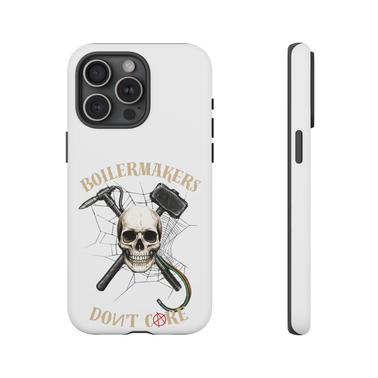 Boilermakers Don’t Care Skull Phone Case – Built Tough for the Hard Hands