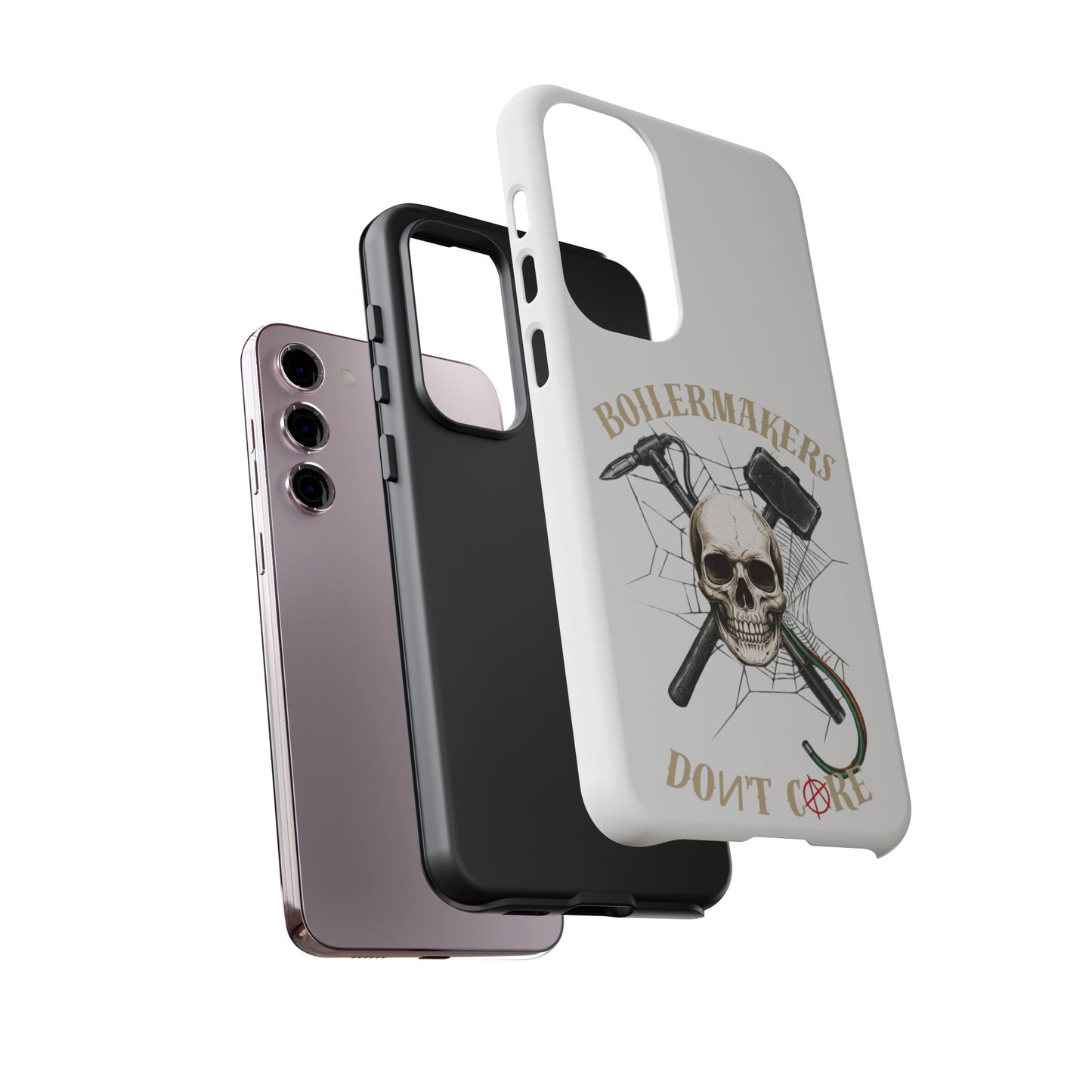 Boilermakers Don’t Care Skull Phone Case – Built Tough for the Hard Hands