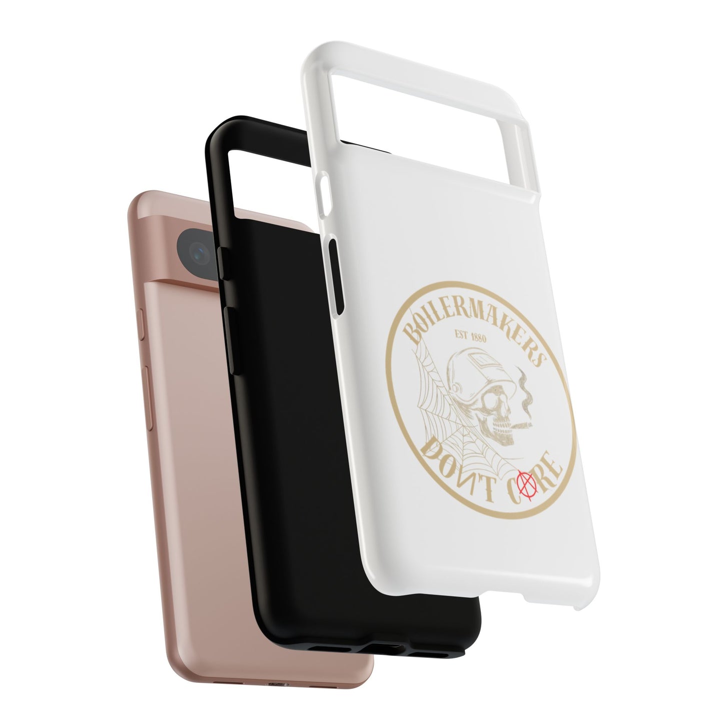 Tough Cases - Boilermakers Don't Care Phone Case, Tough Phone Cover, Skull Design Case, Unique Gift for Fans, Durable Smartphone Accessories