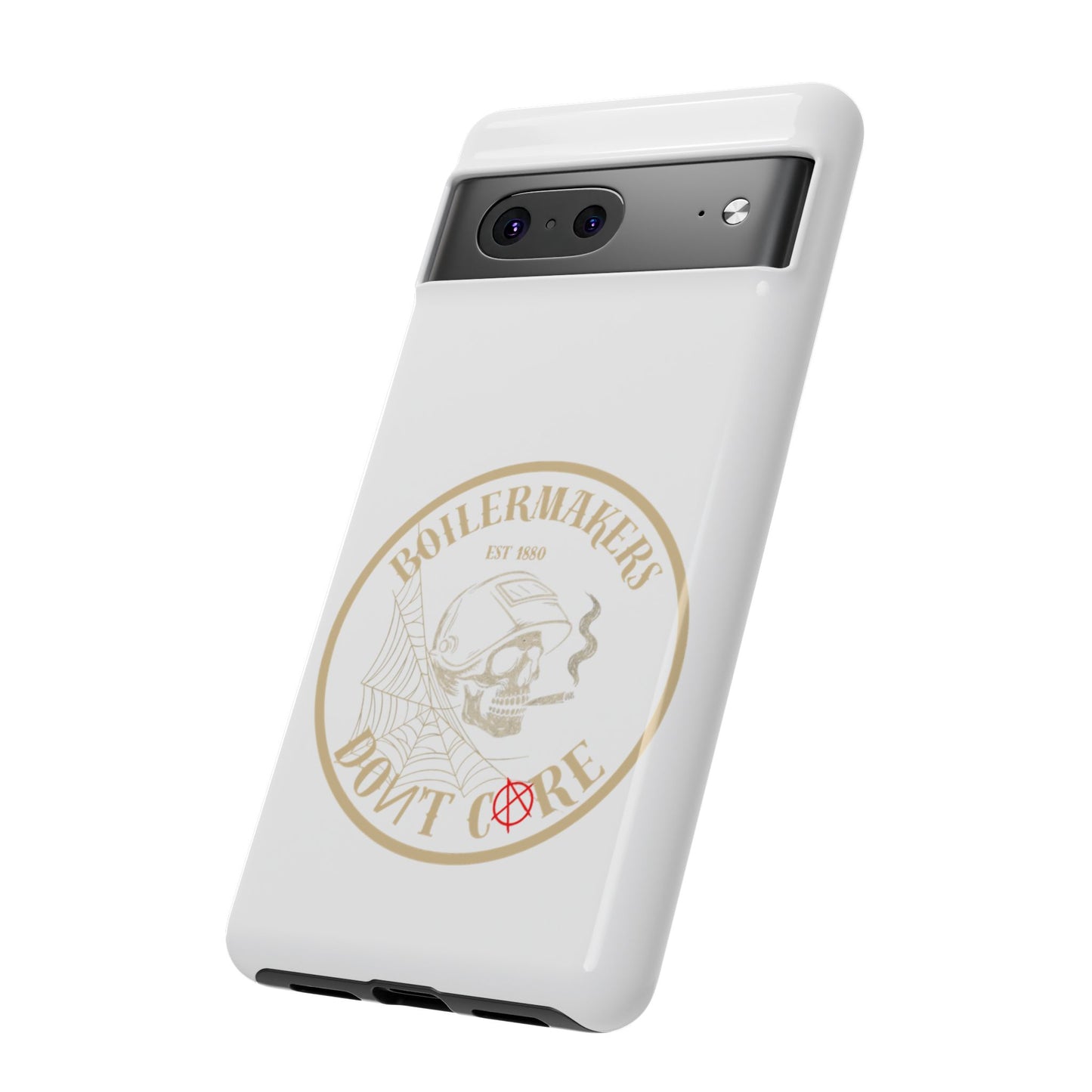 Tough Cases - Boilermakers Don't Care Phone Case, Tough Phone Cover, Skull Design Case, Unique Gift for Fans, Durable Smartphone Accessories