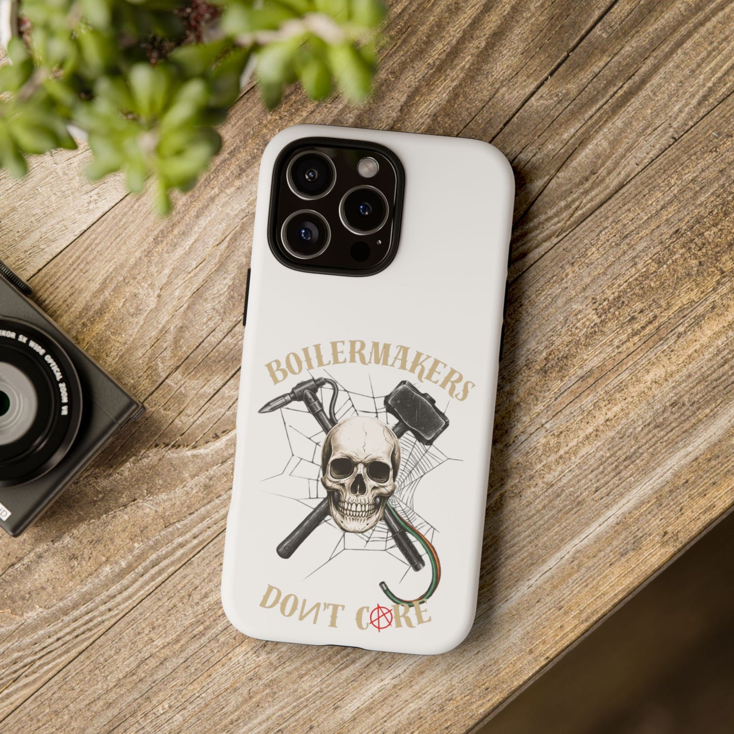 Boilermakers Don’t Care Skull Phone Case – Built Tough for the Hard Hands
