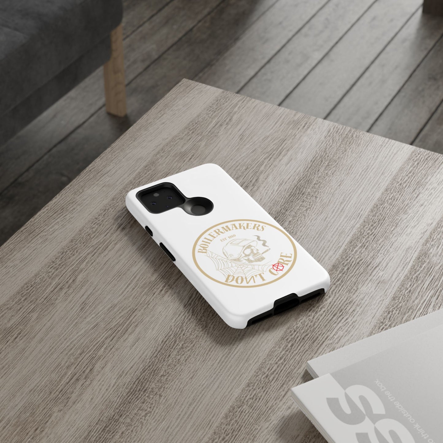Tough Cases - Boilermakers Don't Care Phone Case, Tough Phone Cover, Skull Design Case, Unique Gift for Fans, Durable Smartphone Accessories
