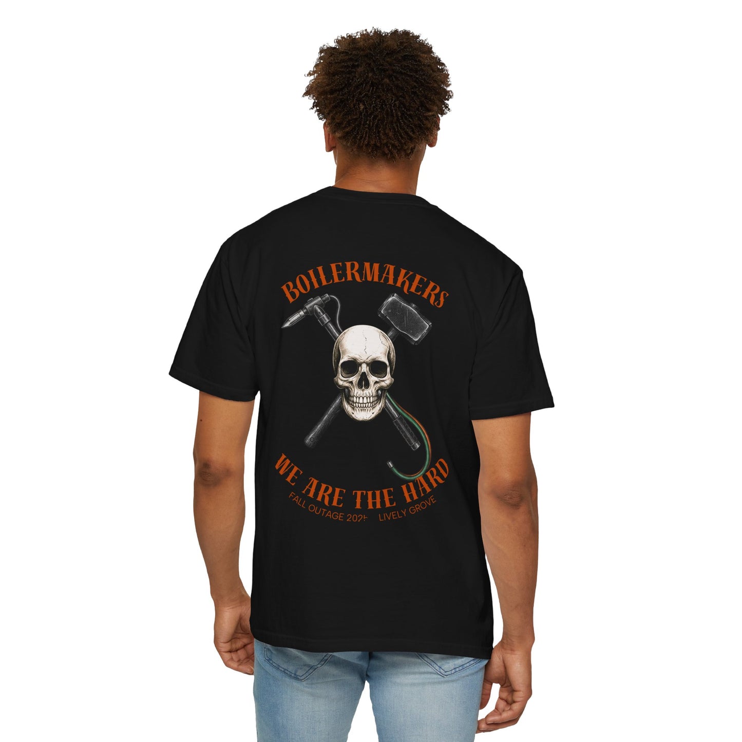 Boilermaker Skull Tee — built for those who burn, grind, and weld their way through life. Durable, comfortable, and made to match the sweatpants or hoodies in the same line.
