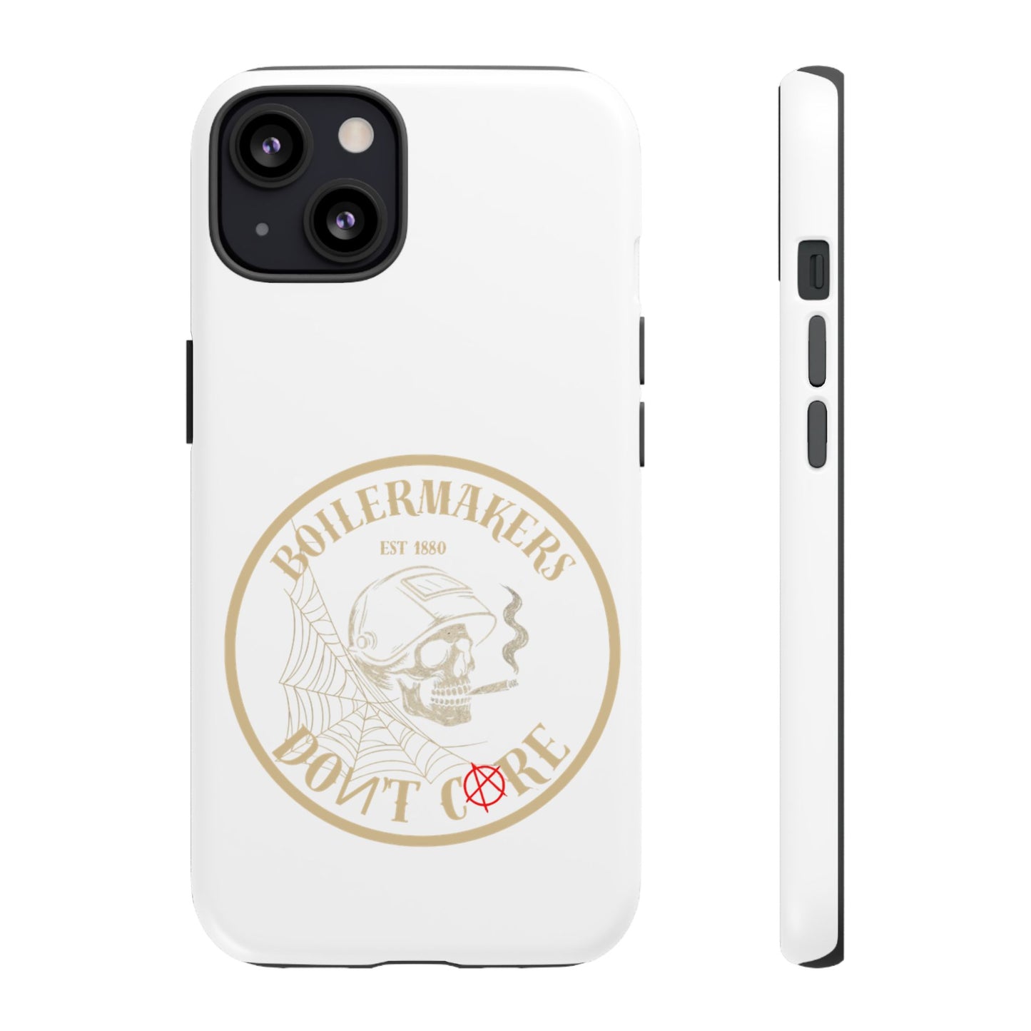 Tough Cases - Boilermakers Don't Care Phone Case, Tough Phone Cover, Skull Design Case, Unique Gift for Fans, Durable Smartphone Accessories
