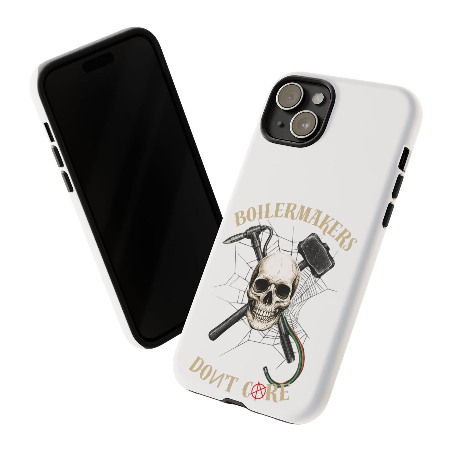Boilermakers Don’t Care Skull Phone Case – Built Tough for the Hard Hands