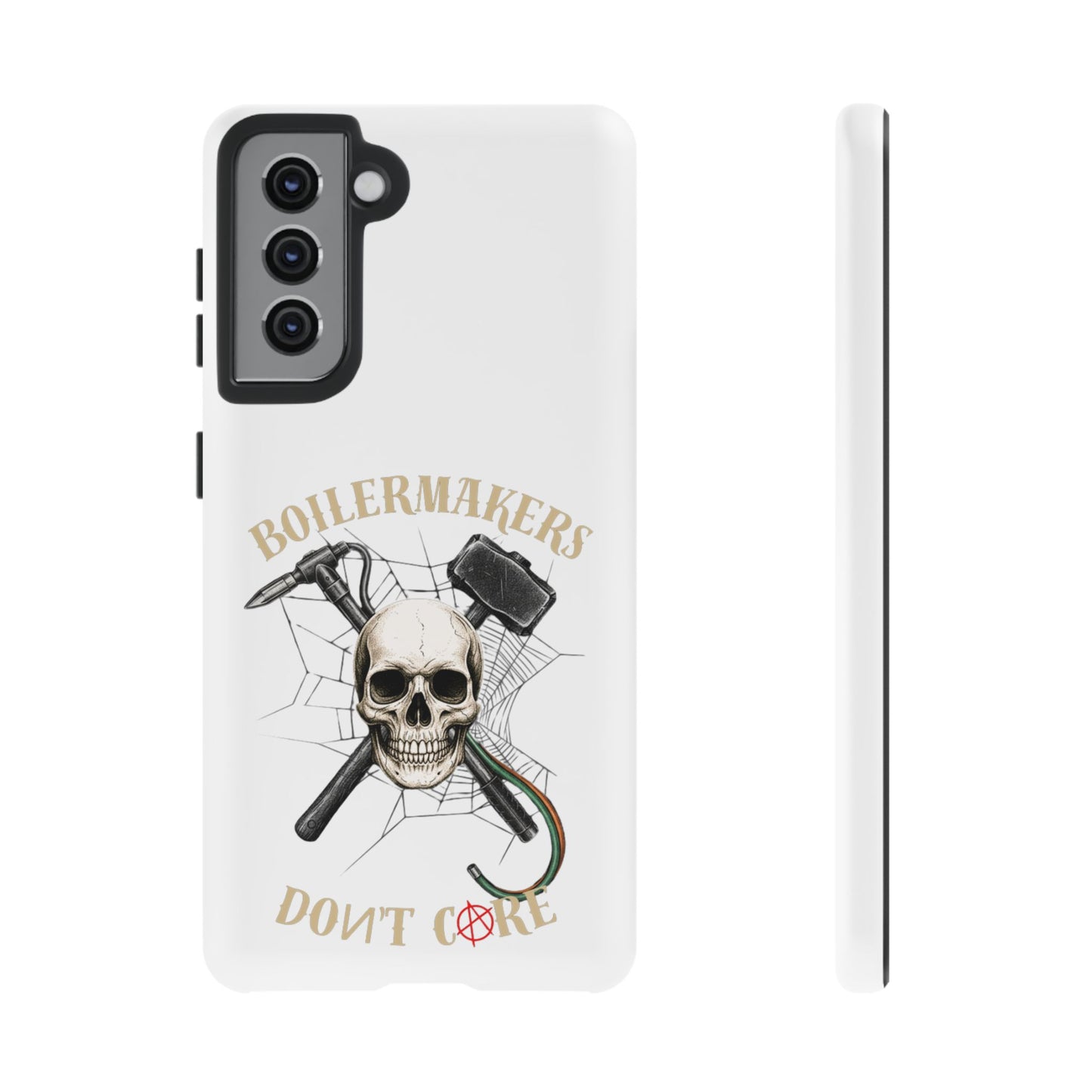 Boilermakers Don’t Care Skull Phone Case – Built Tough for the Hard Hands