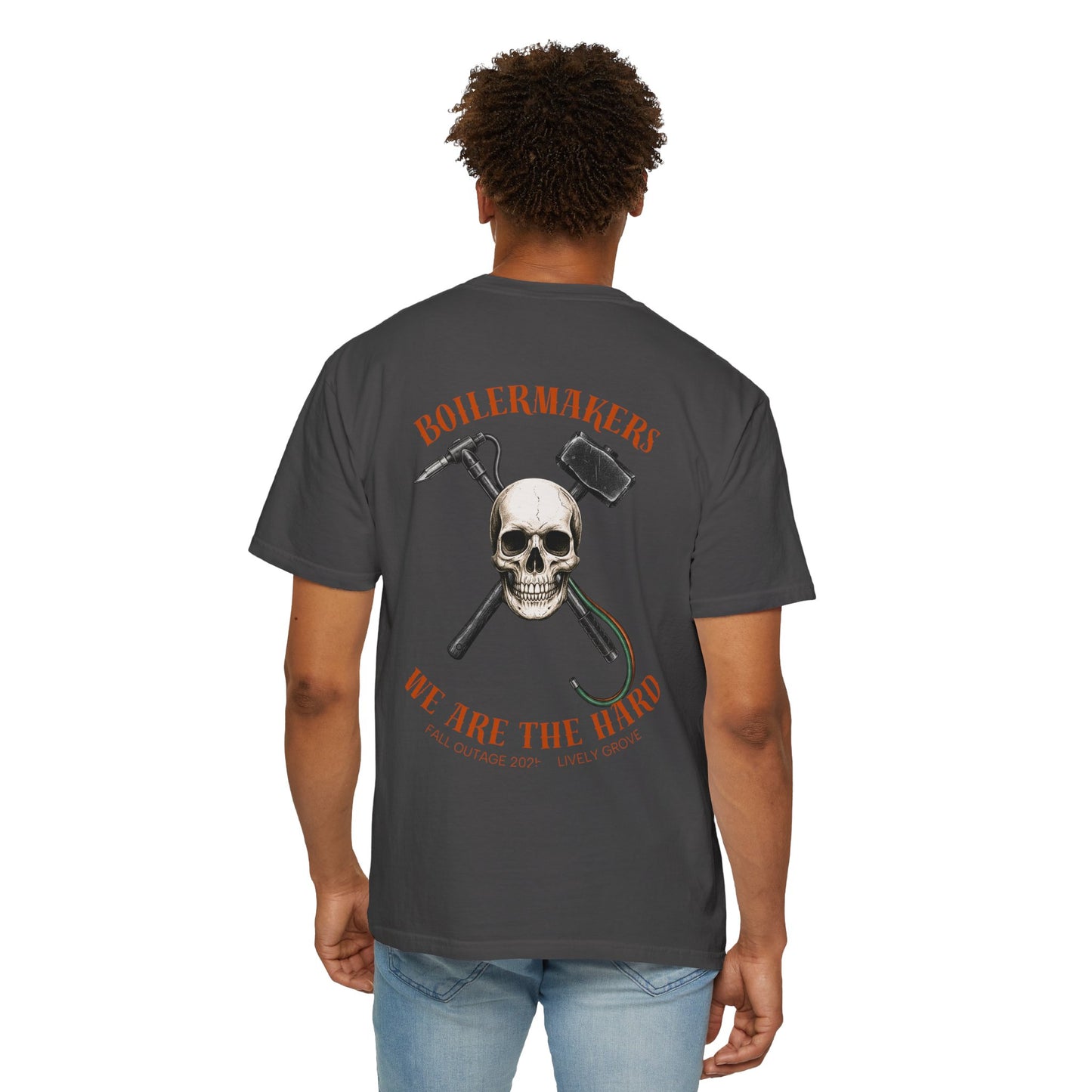 Boilermaker Skull Tee — built for those who burn, grind, and weld their way through life. Durable, comfortable, and made to match the sweatpants or hoodies in the same line.