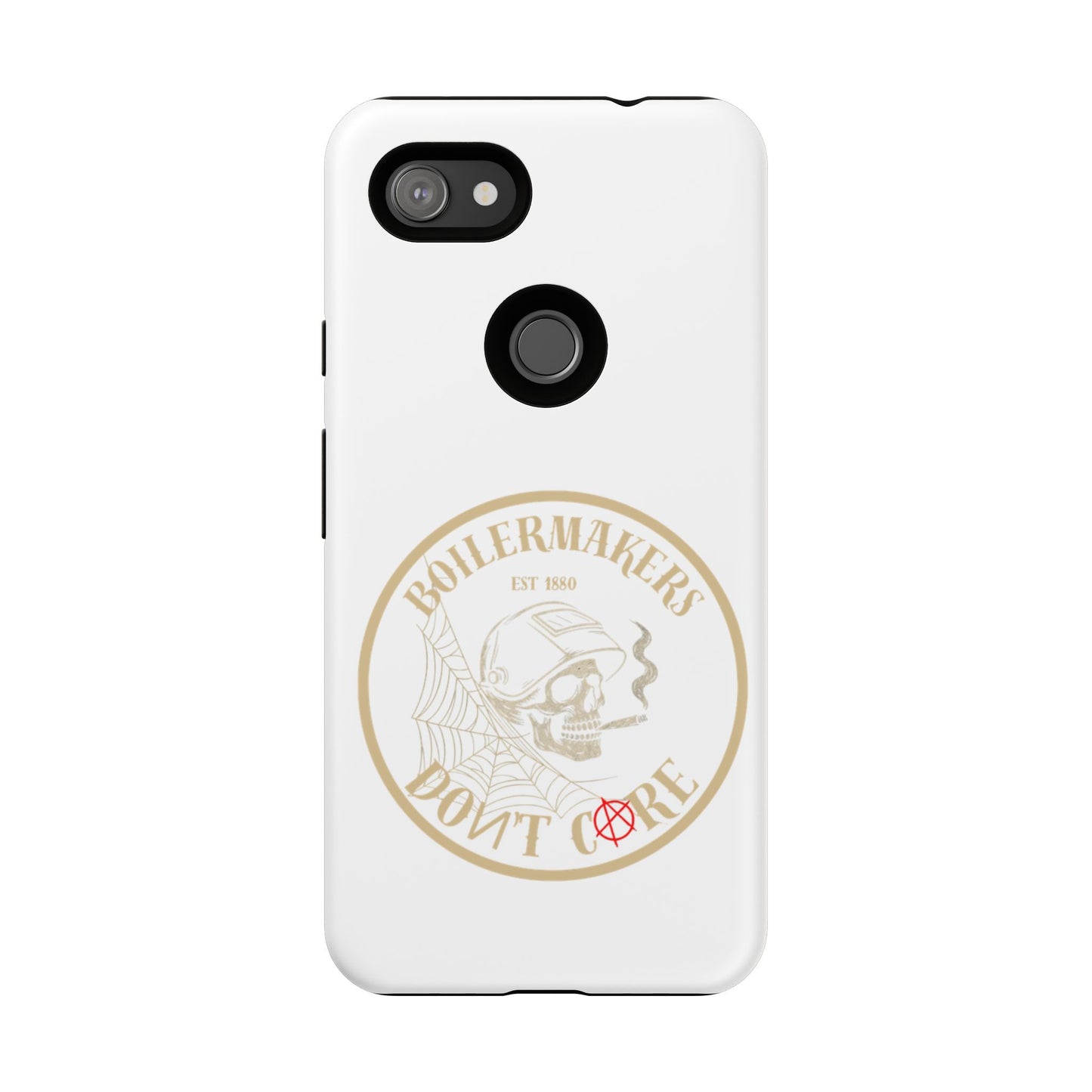 Tough Cases - Boilermakers Don't Care Phone Case, Tough Phone Cover, Skull Design Case, Unique Gift for Fans, Durable Smartphone Accessories