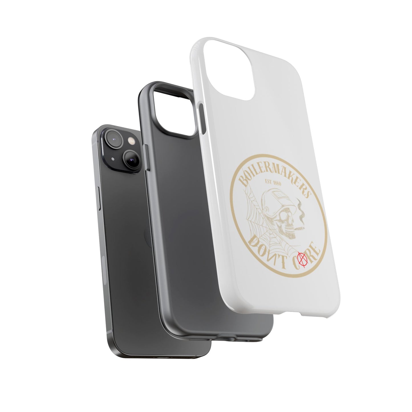 Tough Cases - Boilermakers Don't Care Phone Case, Tough Phone Cover, Skull Design Case, Unique Gift for Fans, Durable Smartphone Accessories