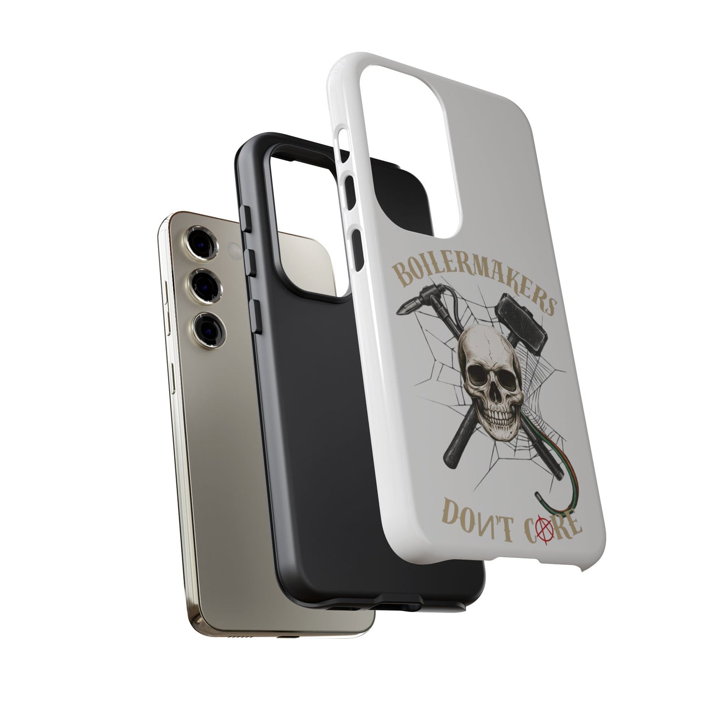 Boilermakers Don’t Care Skull Phone Case – Built Tough for the Hard Hands