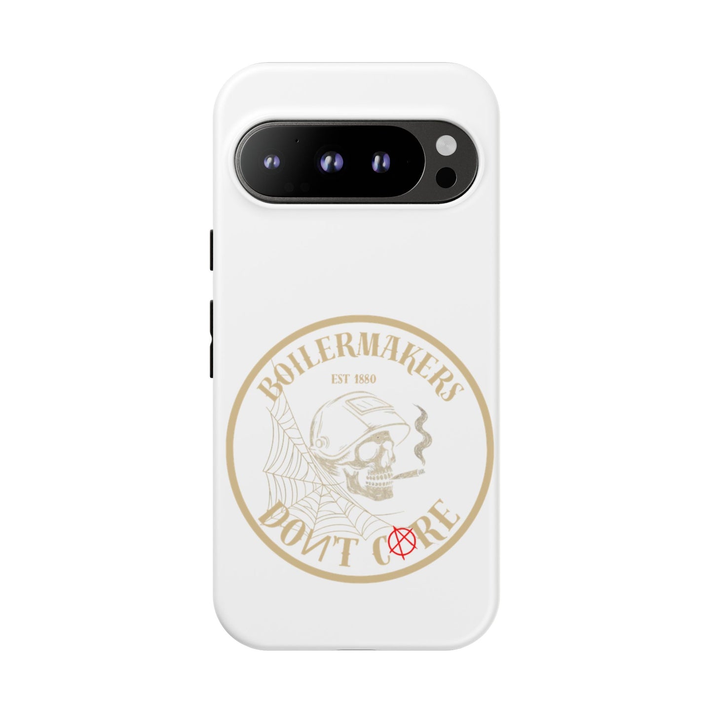 Tough Cases - Boilermakers Don't Care Phone Case, Tough Phone Cover, Skull Design Case, Unique Gift for Fans, Durable Smartphone Accessories