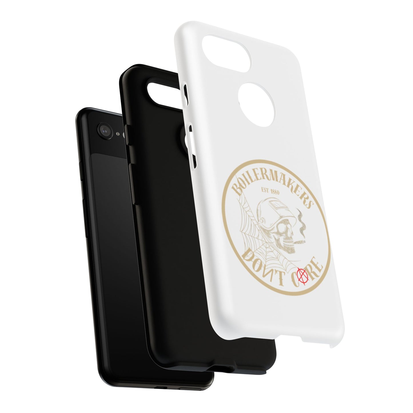 Tough Cases - Boilermakers Don't Care Phone Case, Tough Phone Cover, Skull Design Case, Unique Gift for Fans, Durable Smartphone Accessories