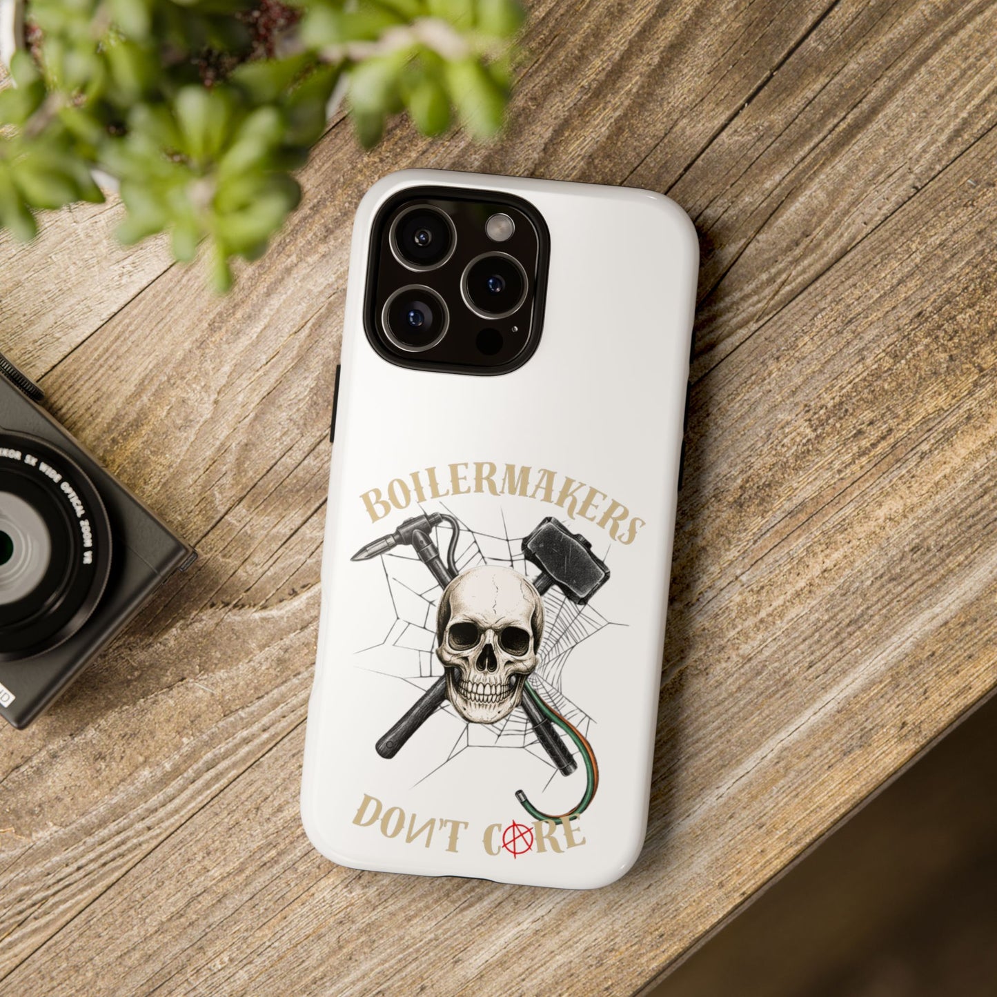 Boilermakers Don’t Care Skull Phone Case – Built Tough for the Hard Hands