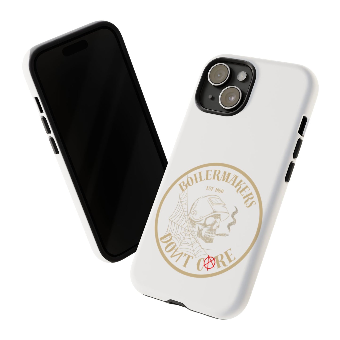 Tough Cases - Boilermakers Don't Care Phone Case, Tough Phone Cover, Skull Design Case, Unique Gift for Fans, Durable Smartphone Accessories
