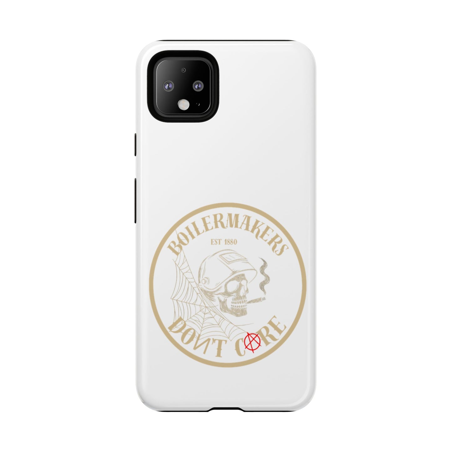 Tough Cases - Boilermakers Don't Care Phone Case, Tough Phone Cover, Skull Design Case, Unique Gift for Fans, Durable Smartphone Accessories