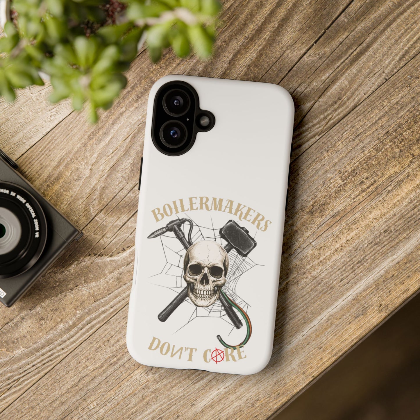 Boilermakers Don’t Care Skull Phone Case – Built Tough for the Hard Hands