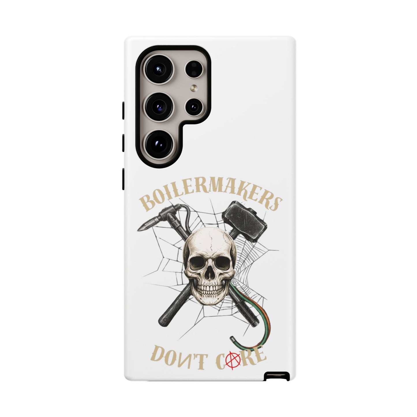 Boilermakers Don’t Care Skull Phone Case – Built Tough for the Hard Hands