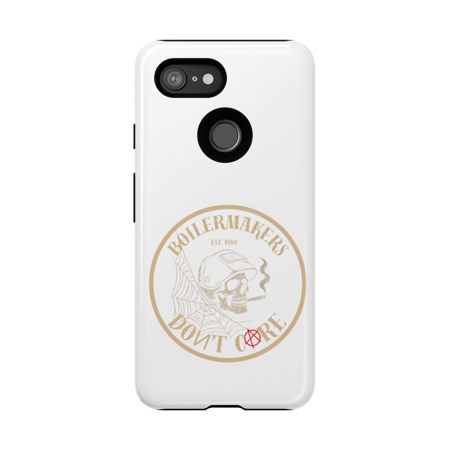 Tough Cases - Boilermakers Don't Care Phone Case, Tough Phone Cover, Skull Design Case, Unique Gift for Fans, Durable Smartphone Accessories