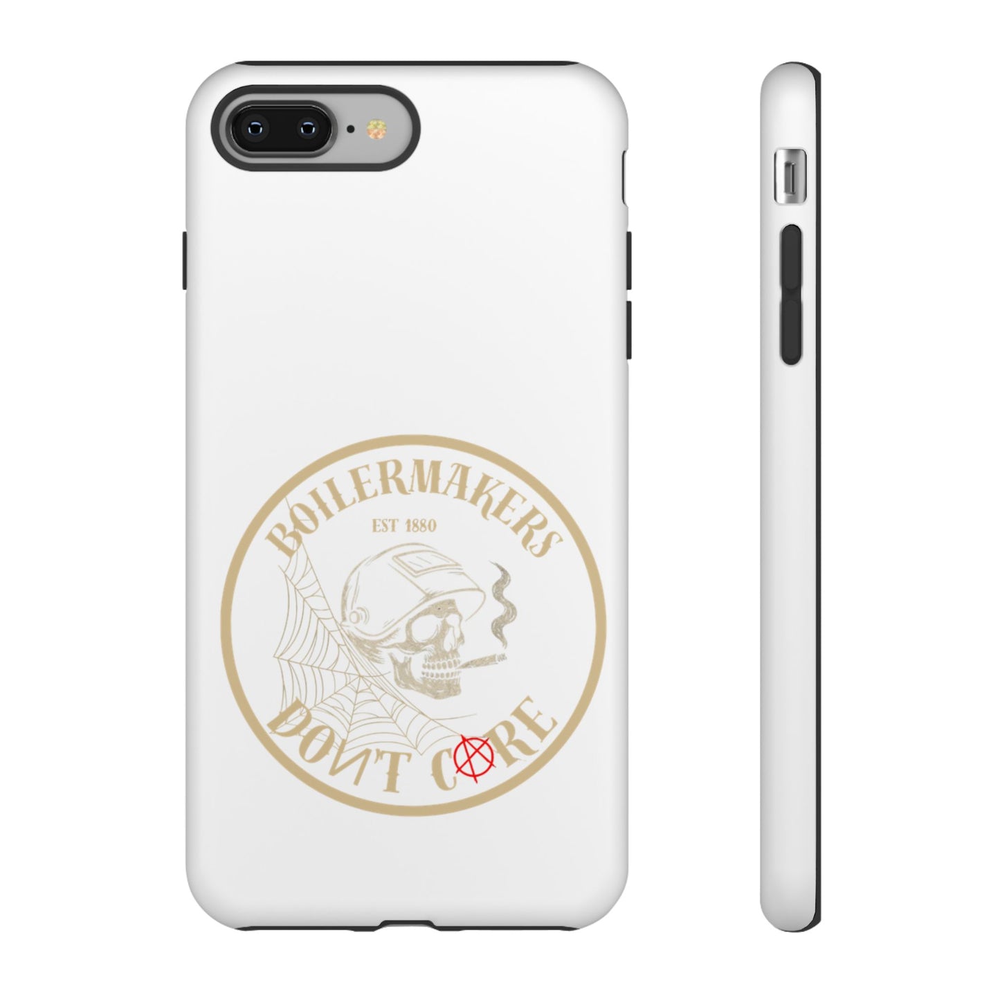 Tough Cases - Boilermakers Don't Care Phone Case, Tough Phone Cover, Skull Design Case, Unique Gift for Fans, Durable Smartphone Accessories