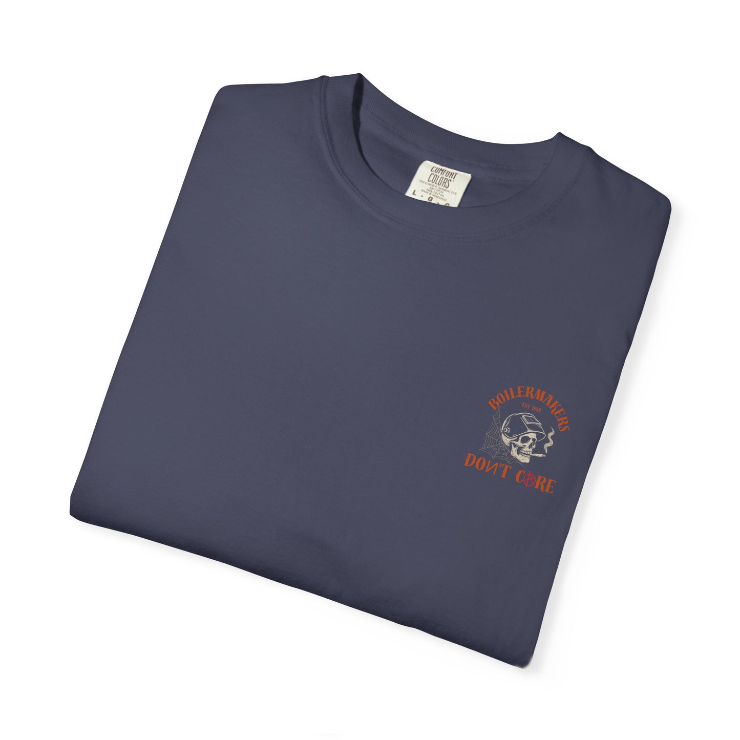 Boilermaker Skull Tee — built for those who burn, grind, and weld their way through life. Durable, comfortable, and made to match the sweatpants or hoodies in the same line.