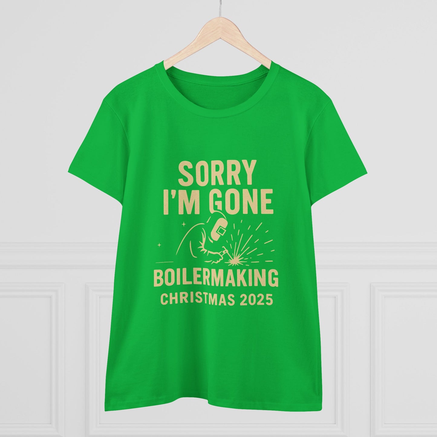 Boilermaking Christmas Tee - Sorry I'm Gone, Holiday Shirt for Women, Workwear, Seasonal Merchandise
