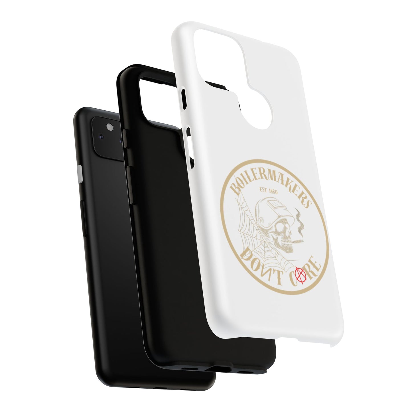 Tough Cases - Boilermakers Don't Care Phone Case, Tough Phone Cover, Skull Design Case, Unique Gift for Fans, Durable Smartphone Accessories