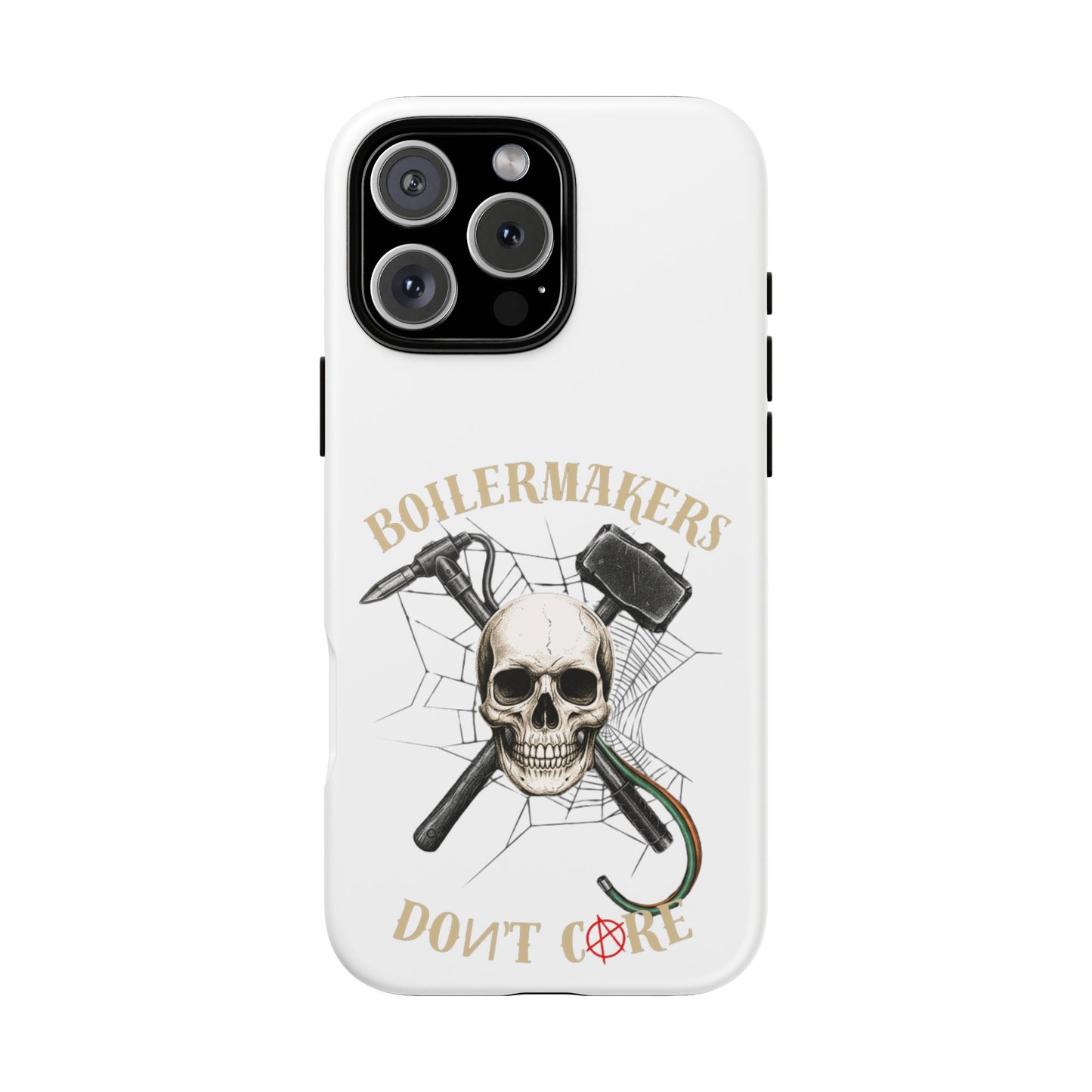 Boilermakers Don’t Care Skull Phone Case – Built Tough for the Hard Hands