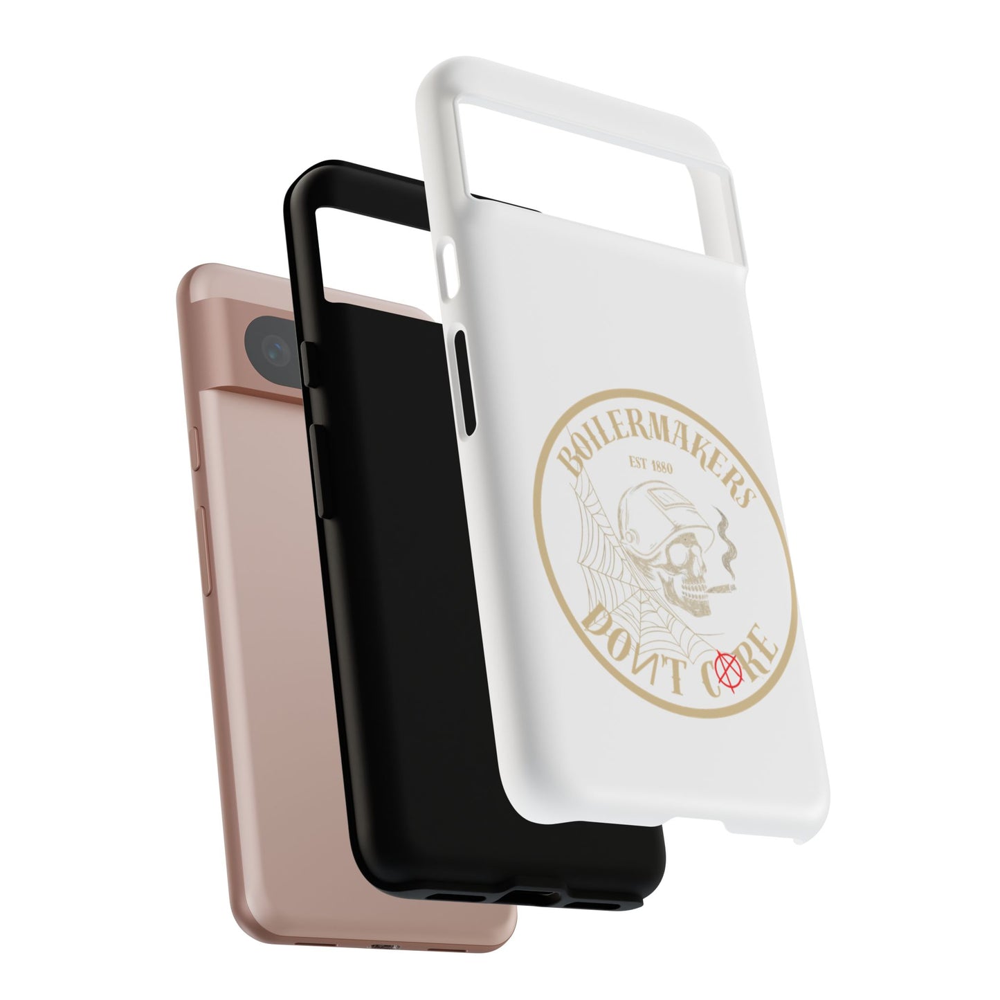 Tough Cases - Boilermakers Don't Care Phone Case, Tough Phone Cover, Skull Design Case, Unique Gift for Fans, Durable Smartphone Accessories