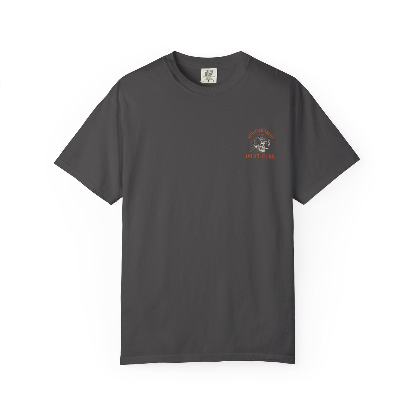 Boilermaker Skull Tee — built for those who burn, grind, and weld their way through life. Durable, comfortable, and made to match the sweatpants or hoodies in the same line.